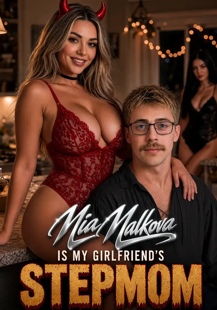 Poster for Mia Malkova Is My Girlfriend's Step-Mom, a Candy Shorts digital twin series