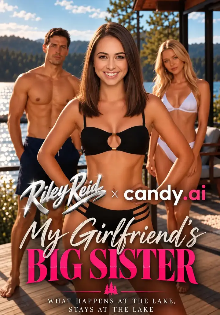 My Girlfriend's Big Sister is Riley Reid poster – Candy Shorts AI series