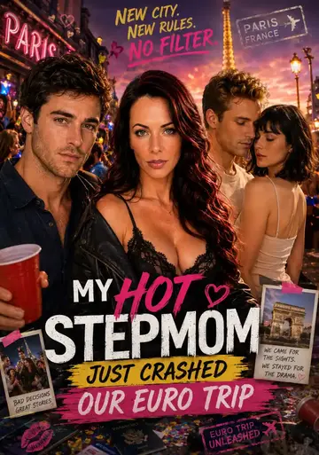 My Hot Stepmom Just Crashed Our Euro Trip poster – Candy Shorts AI series